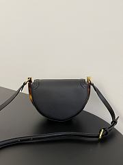 Kitlife Fendi Moonlight Shoulder Bag Black Leather - 21 x 9 x 14 cm - 3