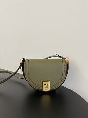 Kitlife Fendi Moonlight Shoulder Bag Green Leather - 21 x 9 x 14 cm - 1