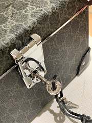 Kitlife GUCCI Globe Trotter GG Supreme Bamboo Handle Beauty Case Black - 23 x 16.5 x 9.5 cm - 5