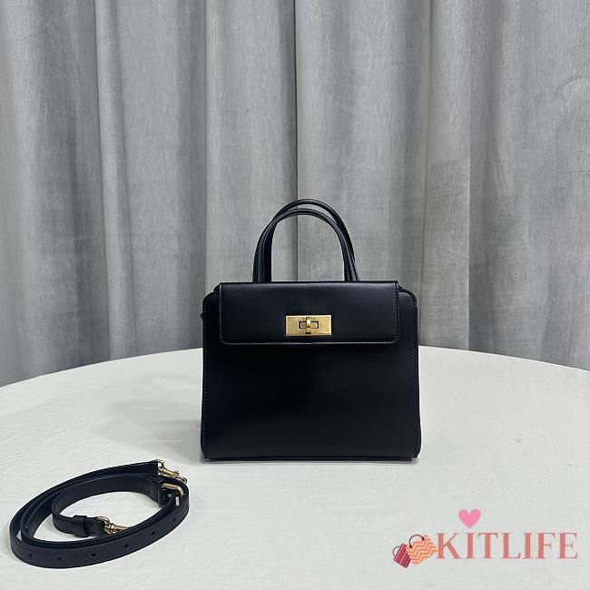 Kitlife Balenciaga Money Small Tote Bag Black - 23.5 x 20 x 9.5 cm - 1