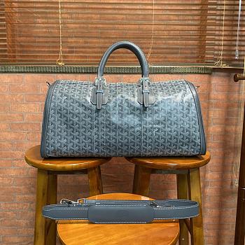 Kitlife Goyard Gray Goyardine Canvas & Clamecy Cowhide Croisière 50 - 48 x 28 x 22cm