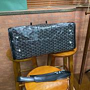 Kitlife Goyard Black Goyardine Canvas & Clamecy Cowhide Croisière 50 - 48 x 28 x 22cm - 2