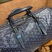 Kitlife Goyard Blue Goyardine Canvas & Clamecy Cowhide Croisière 50 - 48 x 28 x 22cm - 5