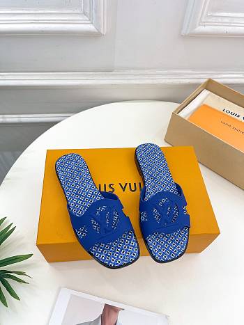 Kitlife Louis Vuitton Isola flat mule Blue