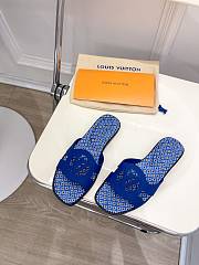 Kitlife Louis Vuitton Isola flat mule Blue - 4