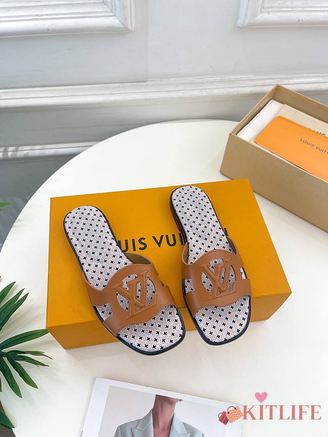 Kitlife Louis Vuitton Isola flat mule Brown - 1