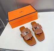 Kitlife Hermes Galerie Sandal 'Naturel' Brown  - 1