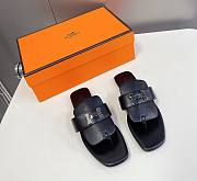 Kitlife Hermes Galerie Sandal 'Naturel' Black - 1