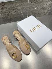 KITLIFE C'EST DIOR SLINGBACK PUMP Nude Patent Calfskin - 5