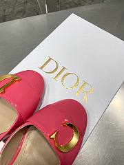 KITLIFE C'EST DIOR SLINGBACK PUMP Rose Patent Calfskin - 3