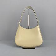 Kitlife Prada Cleo Brushed Leather Shoulder Bag Beige  – 27 x 5 x 19 cm - 6