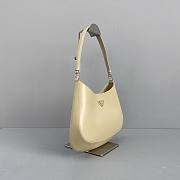 Kitlife Prada Cleo Brushed Leather Shoulder Bag Beige  – 27 x 5 x 19 cm - 5