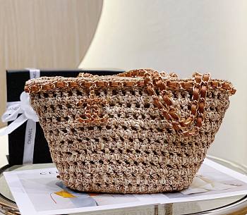 Kitlife Chanel Small Crochet Shopping Tote - 36x20x12 cm