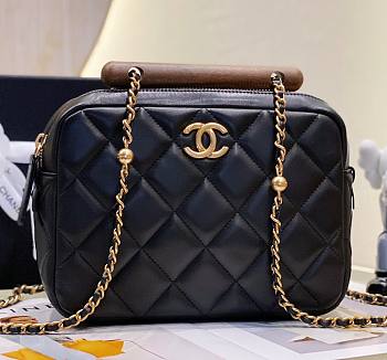 Kitlife Chanel Flap bag Lambskin Black 2023 - 13.5 × 21 × 6 cm 