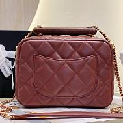 Kitlife Chanel Flap bag Lambskin Red 2023 - 13.5 × 21 × 6 cm - 5