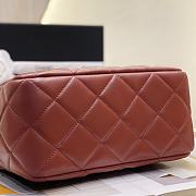Kitlife Chanel Flap bag Lambskin Red 2023 - 13.5 × 21 × 6 cm - 6