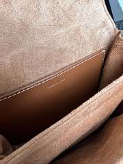 CELINE MINI TABOU IN SMOOTH CALFSKIN TAN BROWN - 16×3.5×12.5 CM - 2