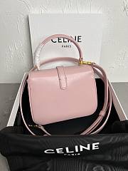 CELINE MINI TABOU IN SMOOTH CALFSKIN TAN PINK - 16×3.5×12.5 CM - 3