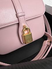 CELINE MINI TABOU IN SMOOTH CALFSKIN TAN PINK - 16×3.5×12.5 CM - 2