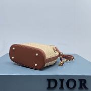 KITLIFE DIOR Fall23 MEDIUM C'EST BAG Natural Cannage Raffia  - 24 x 10 x 24.5 cm - 6