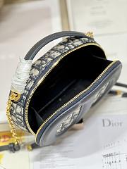 Kitlife CD SIGNATURE BAG WITH STRAP Blue Dior Oblique Jacquard - 18 x 6 x 11 cm - 3