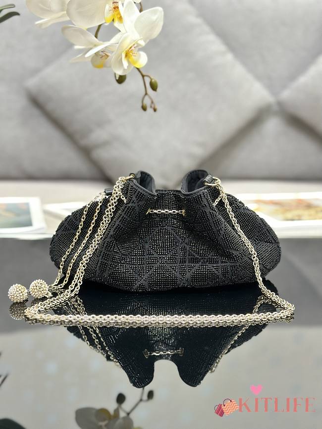 DIOR DREAM BUCKET BAG BLACK - 26 x 14 x 11 cm - 1