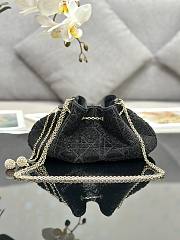 DIOR DREAM BUCKET BAG BLACK - 26 x 14 x 11 cm - 1