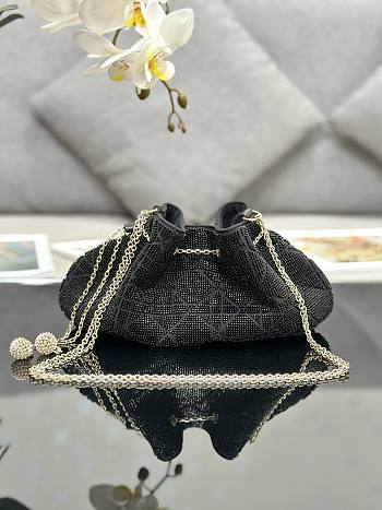 DIOR DREAM BUCKET BAG BLACK - 26 x 14 x 11 cm