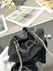 DIOR DREAM BUCKET BAG BLACK - 26 x 14 x 11 cm - 4