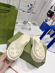 KITLIFE WOMEN'S PLATFORM PERFORATED G SANDAL WHITE  - 4
