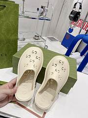 KITLIFE WOMEN'S PLATFORM PERFORATED G SANDAL WHITE  - 2