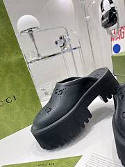 KITLIFE WOMEN'S PLATFORM PERFORATED G SANDAL BLACK - 4