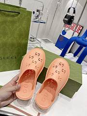 KITLIFE WOMEN'S PLATFORM PERFORATED G SANDAL ORANGE - 5