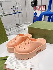 KITLIFE WOMEN'S PLATFORM PERFORATED G SANDAL ORANGE - 4