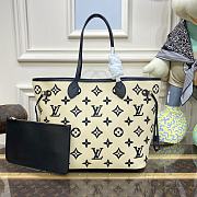 Kitlife Louis Vuitton Tote Bag Neverfull Nori Beige - 31 x 28 x 14 cm - 1