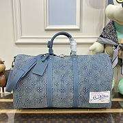 Kitlife Louis Vuitton Keepall Bandoulière 50 Denim Canvas 2023 - 50 x 29 x 22 cm - 1