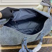Kitlife Louis Vuitton Keepall Bandoulière 50 Denim Canvas 2023 - 50 x 29 x 22 cm - 6