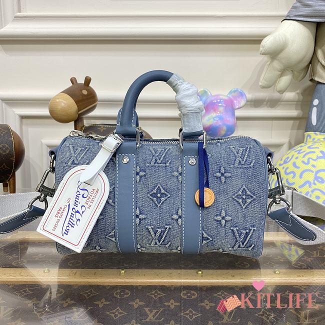 Kitlife Louis Vuitton Speedy Bandoulière 50 Denim Canvas 2023 - 25 x 15 x 11 cm - 1