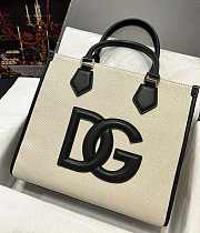 Kitlife DOLCE&GABBANA HANDBAGS WOMEN FABRIC BEIGE BLACK - 31 x 27 x 16 cm - 1