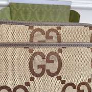 Kilife Gucci Beige Jumbo Canvas GG Mini Bag - 22 x 14 x  7 cm - 4