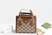 Kitlife Gucci DIANA MINI TOTE Bag Brown - 20 x 16 x 10 cm - 1