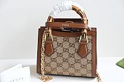 Kitlife Gucci DIANA MINI TOTE Bag Brown - 20 x 16 x 10 cm - 3