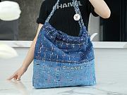 Kitlife Chanel 23A Washed Denim SS 2023 - 39 x 42 x 8 cm - 3