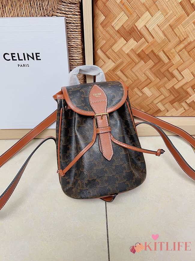 Kitlife Celine Mini Folco Backpack - 197662 - 17 X 20 X 10 cm - 1
