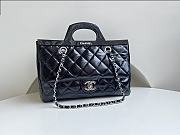 Kitlife Chanel CC Delivery Tote Quilted Glazed Calfskin Black Small - 31x24x9 cm - 1