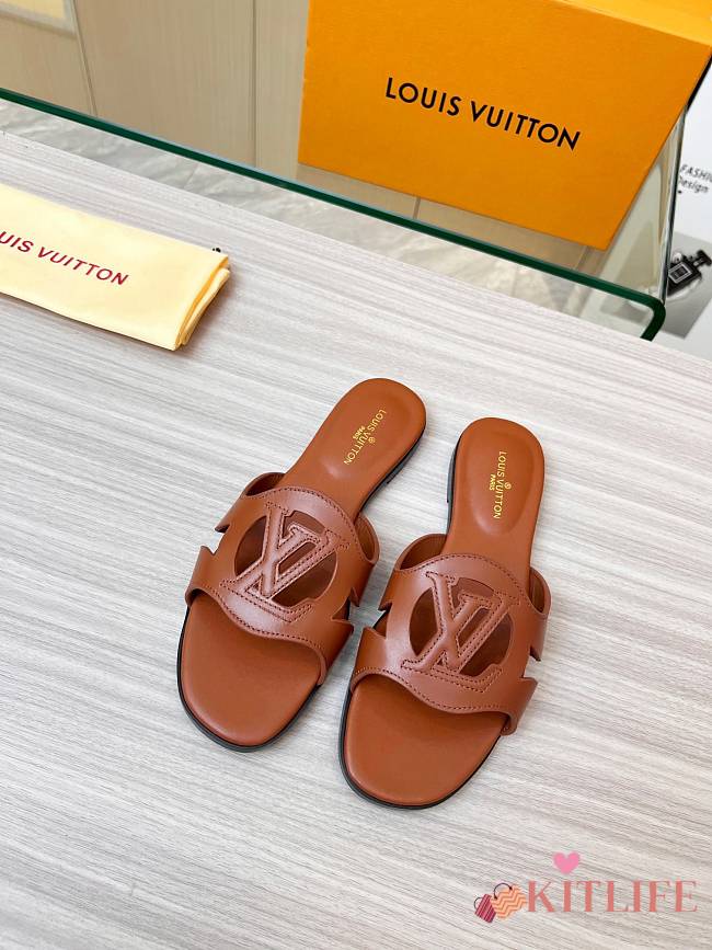 Kitlife Louis Vuitton Isola Flat Mule Brown - 1ABP22 - 1