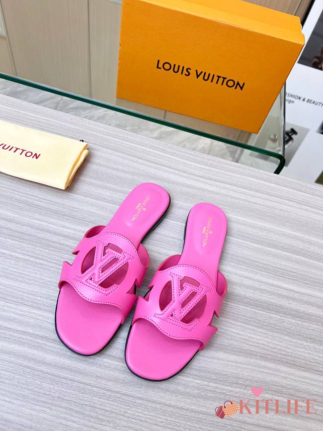 Kitlife Louis Vuitton Isola Flat Mule Pink - 1ABP22 - 1