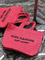 KITLIFE YSL RIVE GAUCHE SUPPLE IN RAFFIA CROCHET - 38 x 35 x 14.5 cm - 6