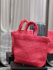 KITLIFE YSL RIVE GAUCHE SUPPLE IN RAFFIA CROCHET - 38 x 35 x 14.5 cm - 5