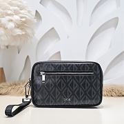 Kitlife Toiletry bag Dior Gray CD Diamond Canvas Black - 24 x 15.5 x 5 cm - 1